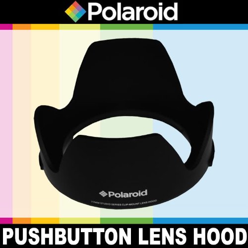 Polaroid Studio Series Lens Hood With Exclusive Pushbutton Mounting System - no more 'screwing around