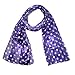 CTM Women's Satin Polka Dot Scarf