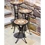 Alfresco Home Compass 12 inch Round Plant Stands Set of 3