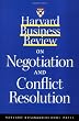 Harvard Business Review on Negotiation and Conflict Resolution