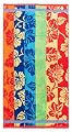 Hibiscus Multi Stripe - Luxury Velour Jacquard Beach Towel size 32x63 - 400 grams 100% Pure Ringspun Cotton - Brilliant intense vibrant colors - Highly absorbent easy care machine wash - Use for picnic poolside or as a colorful bath towel - Save 50%