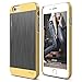 iPhone 6S Case, elago® [Outift Matrix][Creamy Yellow/Dark Grey] - [Premium Hybrid Construction][Brushed Aluminum][Spark Design Award] - for iPhone 6/6S