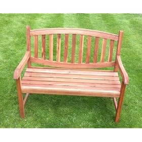 SOLID HARDWOOD GARDEN PATIO BENCH SEAT. OILED FINISH