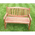 SOLID HARDWOOD GARDEN PATIO BENCH SEAT. OILED FINISH