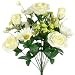 11 18" Silk Rose Gerberas Flowers Wedding Bouquet Cream #234