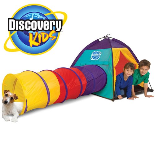 Discovery Kids Play Tent: 2 Piece Tent & Tunnel Set