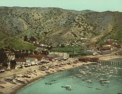 Beach at Avalon, Santa Catalina Island, ca. 1903 - Exceptional Print of a Vintage Photochrom Image from the Library of Congress Collection