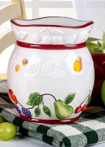 Decorative Ceramic Tart Candle Warmer (Fruit Basket)