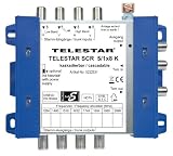 Telestar SCR 5/1x8 K+ (Kaskade f&uuml;r 5/1x8G) Einkabell&ouml;sung inklusive 4 F-Schnellverbindern