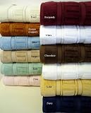 6pc Annabell Ivory Striped Bath Towel Set 100% Egyptian Cotton by sheetsnthings