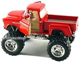 Set of 12 Cars: 1955 Chevy Stepside Pickup Monster Wheel