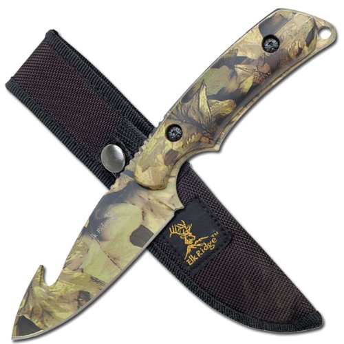 Elk Ridge ER-116 Fixed Blade Knife 8-Inch Overall