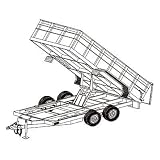 Hydraulic Dump Tandem Axle Trailer Blueprints