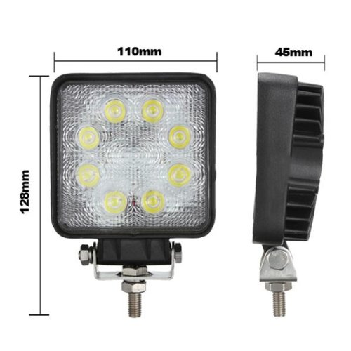 amzdeal 24W 8LED Spot Arbeitsscheinwerfer