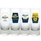 Licensed Corona Extra Labels Tall Shot Glass Set