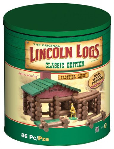 Awesome Lincoln Logs Classic Edition Tin Storage - Develop Their Creativity And Motor Skills Jouets, Jeux, Enfant, Peu, Nourrisson