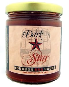 New Gourmet Dark Star Bourbon Barrel BBQ Barbeque Sauce Jar