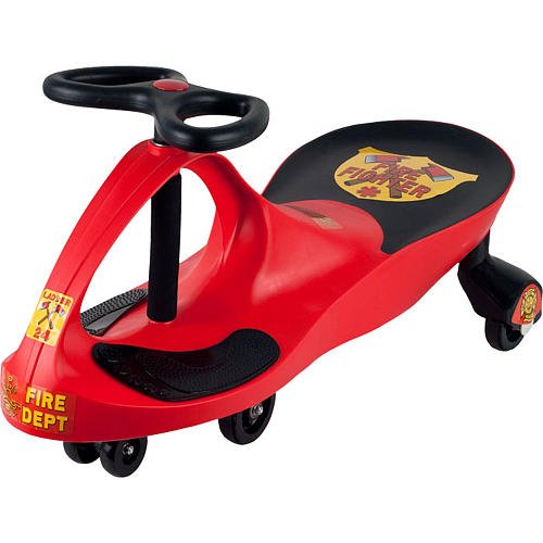 Lil Rider Red Rescue Firefighter Wiggle Ride-On Car