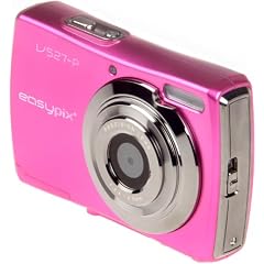 Easypix V527 Candy Digitallkamera (5 Megapixel, 8-fach digitaler Zoom, 6,9cm (2,7 Zoll) Display) pink