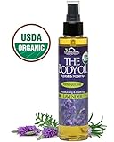 USDA Certified Organic Body & Bath Oil - Lavender, 5 Fl.oz. ★ Brand New ★ The Highest Quality Pure, Certified Organic and 100% Natural Daily Body Oil ★ Luxurious. Light and Easily absorbable after shower to Moisturize Skin or Use as a Massage Oil. ★ Jojoba & Rosehip Oil along with Vitamin E. Anti-inflammatory ★ No Alcohol, No Paraben, No Artificial Detergents, No Color, No Synthetic perfumes, No Chemicals.