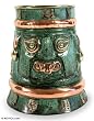 Copper and bronze vase, 'Inca Chieftain' Copper and bronze vase, 'Inca Chieftain'