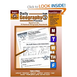 Daily Geography Practice ,Grade 3 by Sandi Johnson