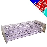 16-18mm Plastic Test Tube Rack Lavender with White - Holds 40 Tubes