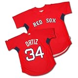 Boston Red Sox David Ortiz Youth Replica COOL BASE Batting Practice Jersey