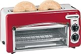 Hamilton Beach 2 in 1 Toastation Toaster and Oven - Red