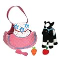 Pucci Pups Pony in Carrier - Black/ White