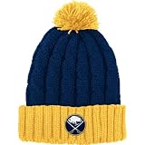 Reebok Buffalo Sabres Women's Cuffed Knit Hat With Pom One Size Fits Most