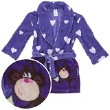 Purple Monkey Bathrobe for Girls