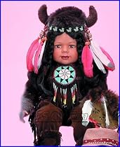 BUFF 25in Porcelain Indian Show-Stoppers Doll