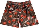 Playboy Satin Bunnies and Lips All-Over Boxer Shorts for men