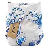 iZiv新生児1厚いおむつ付きオーガニック幼児防水/調整/再利用可能/洗えるポケット布おむつのフィット赤ちゃん0.5-3歳（ダイヤモンド）
