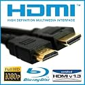 HDMI Kabel St/St 1 Meter Vergoldet Gold Plated 2 Fache Abschirmung Full HD 1080p High Speed Version 1.3b