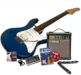 Electronics : Yamaha Pacifica Electric Guitar Basic Pack, Metallic Blue