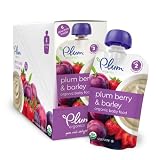 Save on Plum Organics Fruit and Grain Second Blends, Plum Berry and Barley, 3.5-Ounce (Pack of 12) by Plum Organics