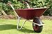 Garden Wheelbarrow - Burgundy Clipper 90 to 110 ltr.