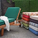Coral Coast Chaise Lounge Cushion Size-Color - 68L x 24W in. - Forest Green