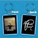 Michael Jackson Keychain 2x1" Tribute Funeral with Signature