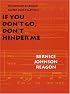 If You Don't Go, Don't Hinder Me: The African American Sacred Song Tradition (Abraham Lincoln Lecture)