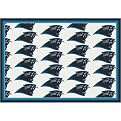Carolina Panthers All-Over Logo Rug