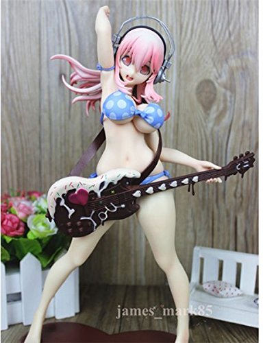 QJ Anime Super Sonico with Polka Dot Bikini Sexy Baby Doll PVC Figure 10¡° H