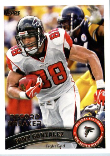 2011 Topps #322 Tony Gonzalez RB - Atlanta Falcons (Record Breaker)(Football Cards)