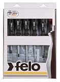 Felo 0715750174 Set of 6 Slotted & Phillips Screwdrivers, 500 Series