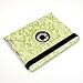 ATC 360 Degrees Rotating Imitation Embossment Flower Skin Leather Premium Protective iPad Case Compatible with Apple iPad 2 2nd Generation 3G Tablet, WIFI Model, 16GB, 32GB, 64GB-Aqua Green