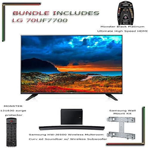 Cyber Monday Special 70UF7700 70 inch Smart LED 4K Ultra HD TV 70uf7700 Bundle