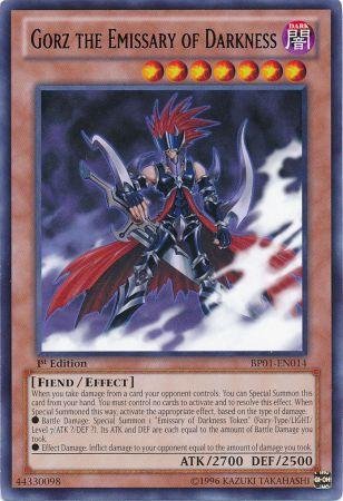 Yu-Gi-Oh! - Gorz the Emissary of Darkness (BP01-EN014) - Battle Pack: Epic Dawn - 1st Edition - Rare On Sale