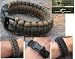 Survival Straps Parachute Cord Survival Bracelets - Large / Black